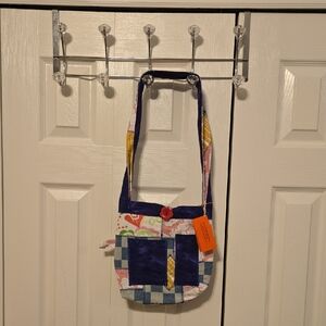 Purple and Blue Stylish Shoulder Bag